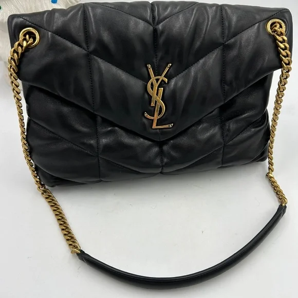 Saint Laurent Lou medium puffer shoulder bag made in Italy - Picture 3 of 16